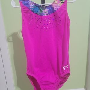 Pink sequin Adult Small GK leotard